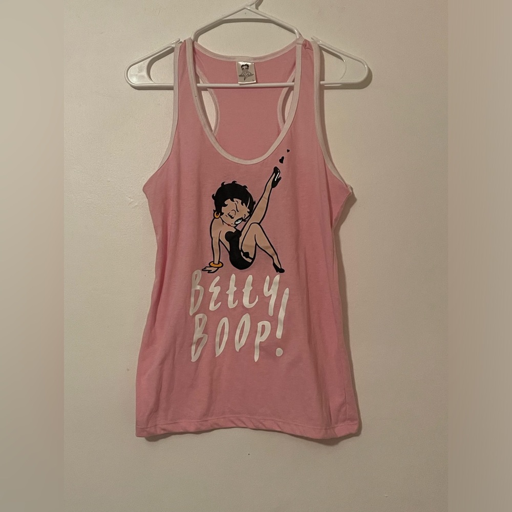 Betty Boop Large Pink Tank Top